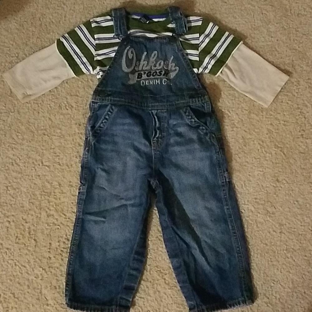 Boys 18m overalls outfit Oshkosh